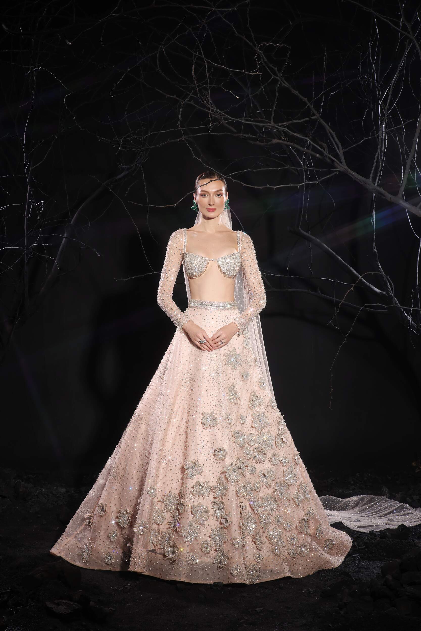 Sand Orave Lehenga Skirt Set