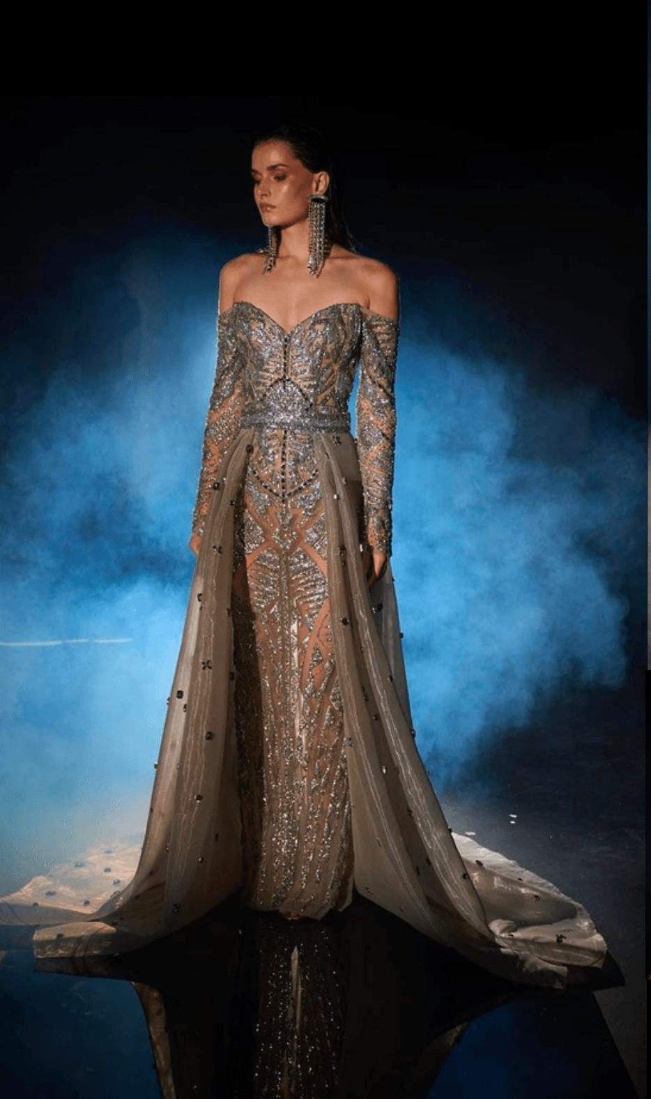 Grey Gown Set