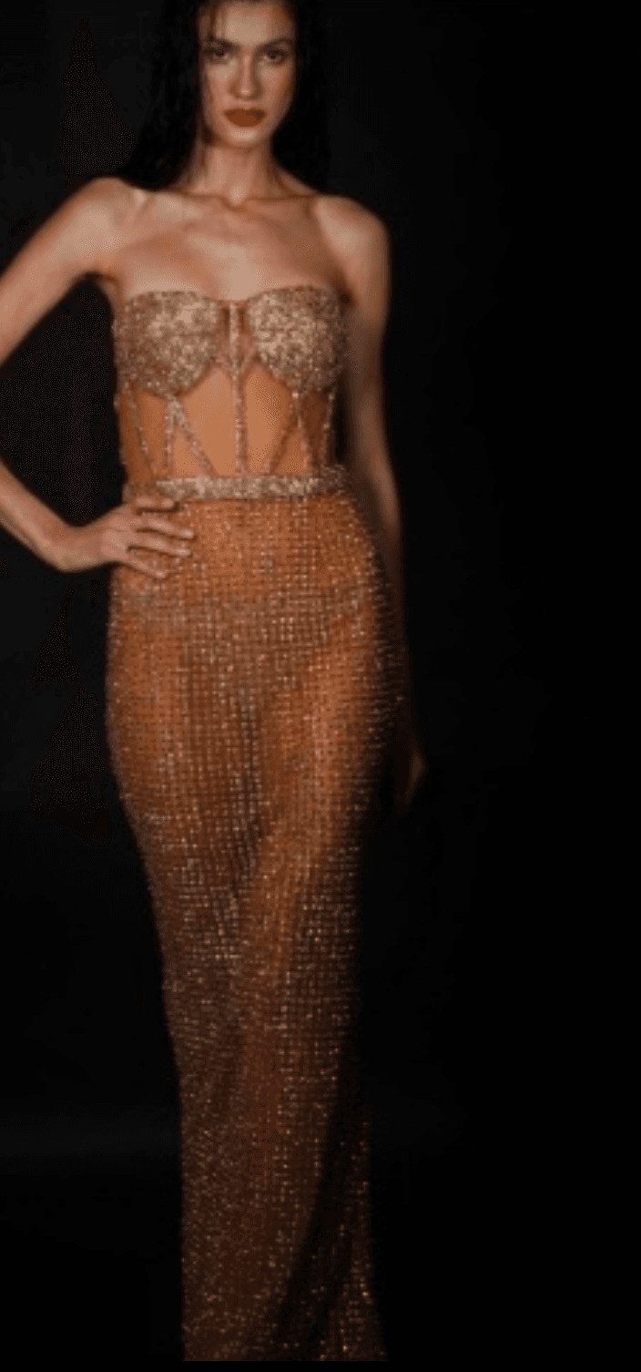 Gold Gown Set